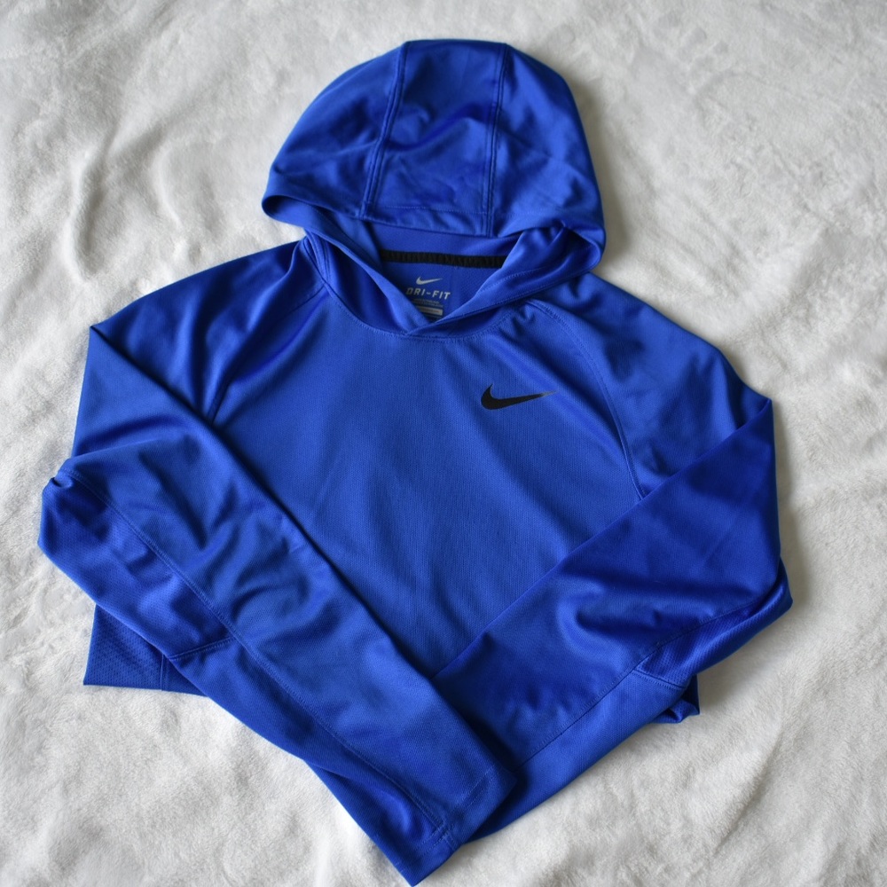 Blue Nike Elite Dri Fit Hoodie